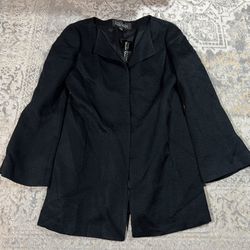 Ellen Tracy Linda Allard Black Jacket Women’s Size 12 $445 NWT