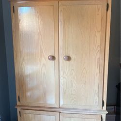 Solid wood Armoire cabinet