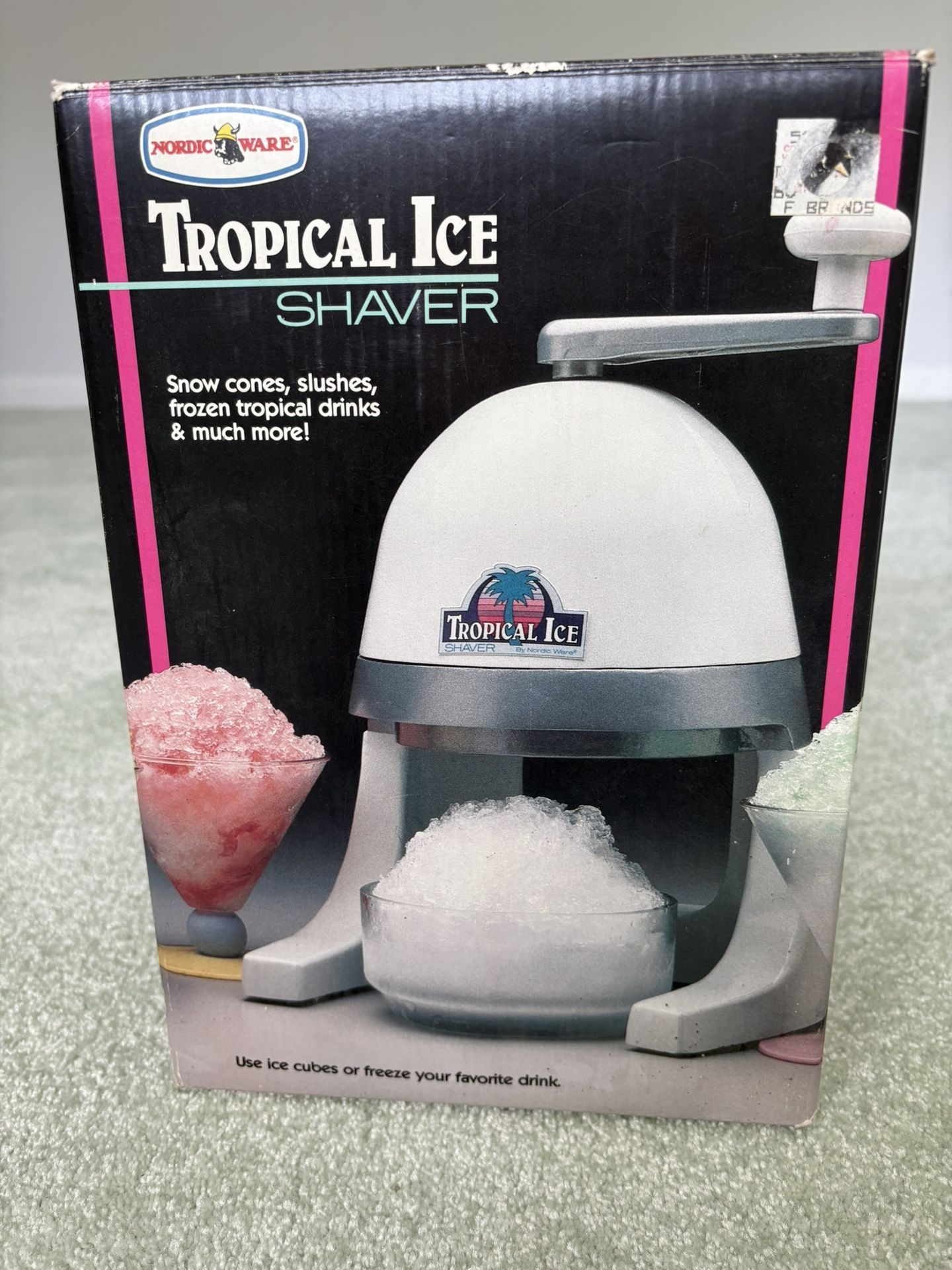 Nordic Ware Manual Snowcone Maker Turn Handle Ice Shaver Vintage 1987
