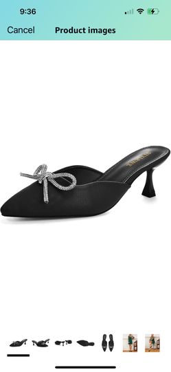 $14 NEW-Women’s 6.5 Bow KITTEN HEELS