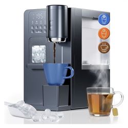 3-in-1 Water Dispenser with Ice Maker - Coffee Maker Countertop Bullet Ice