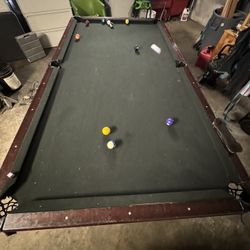 9ft 3 Piece Slate Pool Table 