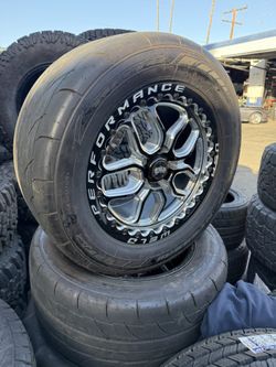 (USED PAIR) 17” WELD Beadlocks  / 305/45R17 MICKEY THOMPSON !!! 5x114