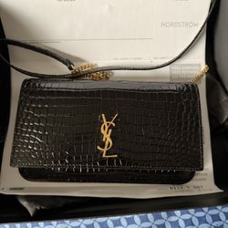 Yves Saint Laurent Croc Skin Mini Bag (AUTHENTIC)