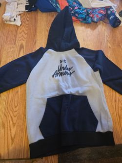 Under Armour Navy and White Hoodie