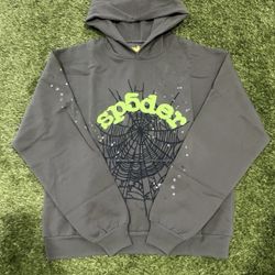 Green Gray Spider Hoodie 