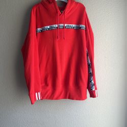 RED ADIDAS HOODIE