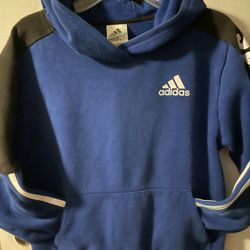Adidas Blue Hoddie Boys Size 8