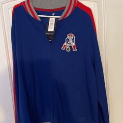 New Zip Up Patriots Jacket With Tags Size Xl