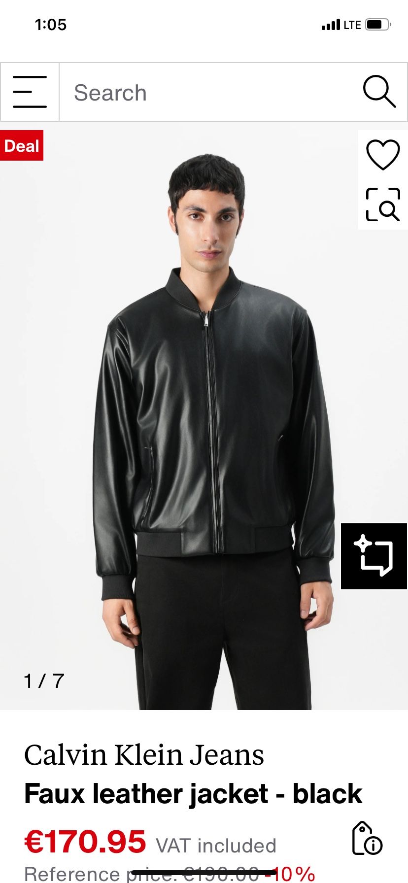 Calvin Klein Jacket Mens 