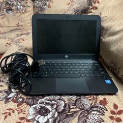 A Chromebook Hp Laptop Grey Color