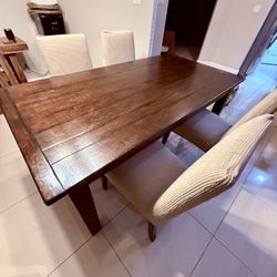 Pottery barn Rustic Solid Wood Dining Table