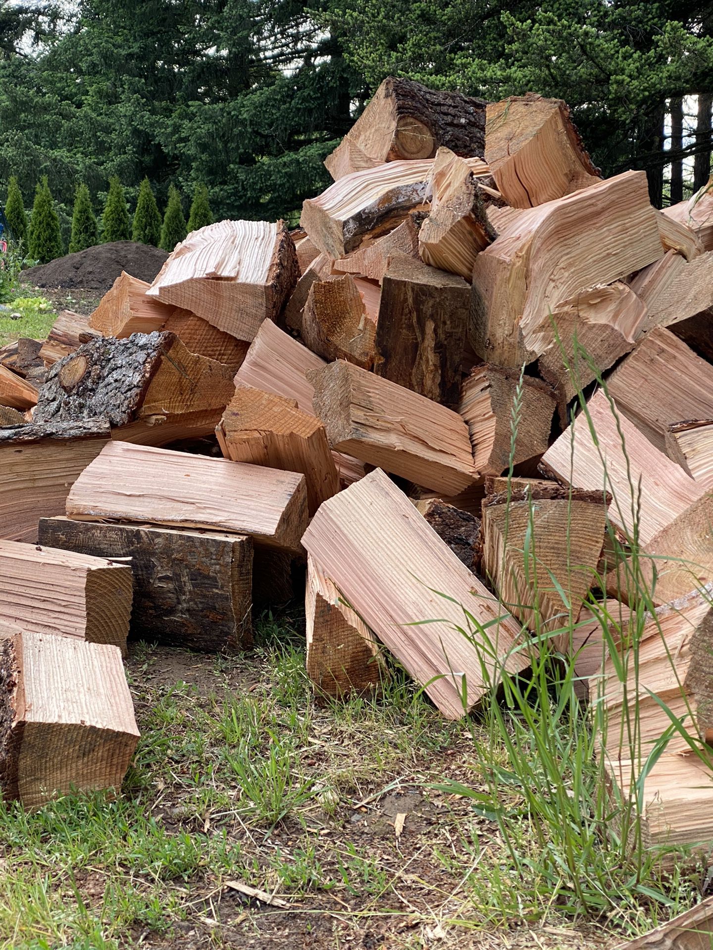 Seasoned Douglas fir fire-wood