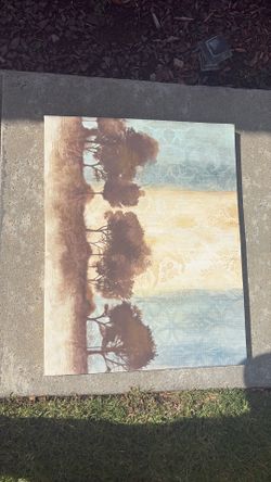 Tree canvas picture- like new