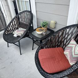 Modern Patio Chair Set 