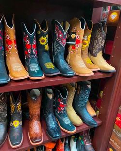 Botas vaqueras de piel para mujer