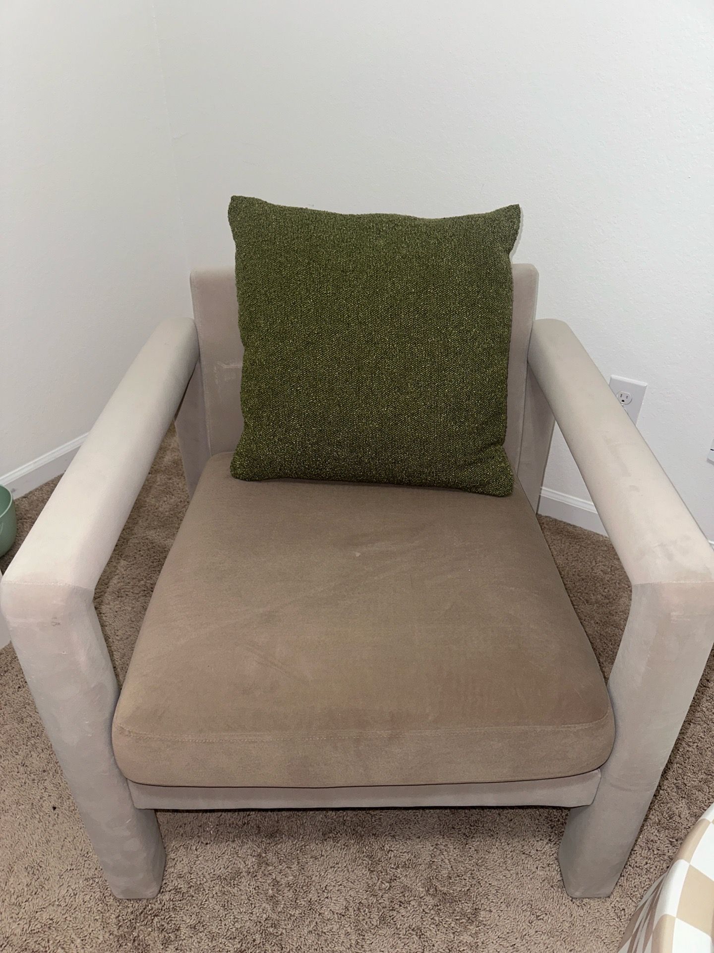 Upholstered Sculptural Accent Chair