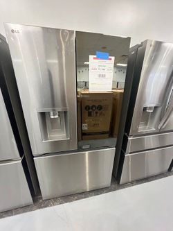 LG 26cu ft Counter Depth French Door Refrigerator w/Mirrored InstaView & 4 Types