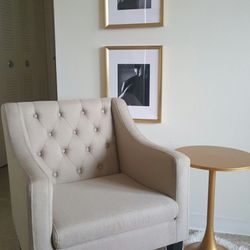 New! Armchair Gray Grey Small Chair Bedroom Full Bed