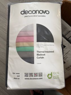 Deconovo Thermal Insulated Blackout Curtains (2 Pieces)