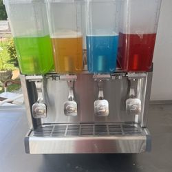 CRATHCO REFRIGERATED 4 BOWL DRINK DISPENSER- CS-4E/2D/3D-16