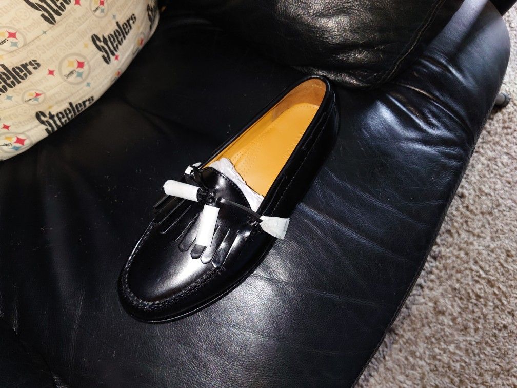 Cole Haan Pinch Shawl Bow II Mens Tassel Loafer Slip-On Shoes Size 11W (New in Box)