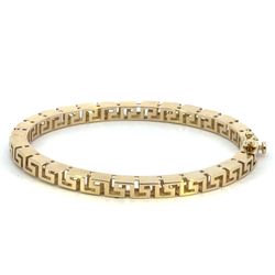 Woman’s Ladies 14k Yellow Gold Greek Key Bangle Bracelet GP3118173