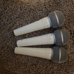 3 SM-48 Professional Microphones 