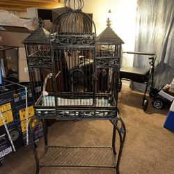 Vintage Bird Cage Victorian Beautiful 