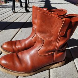 Red Wing Irish Setter 866 Men's 13 B Vintage Pull On Crepe Sole Boots USA