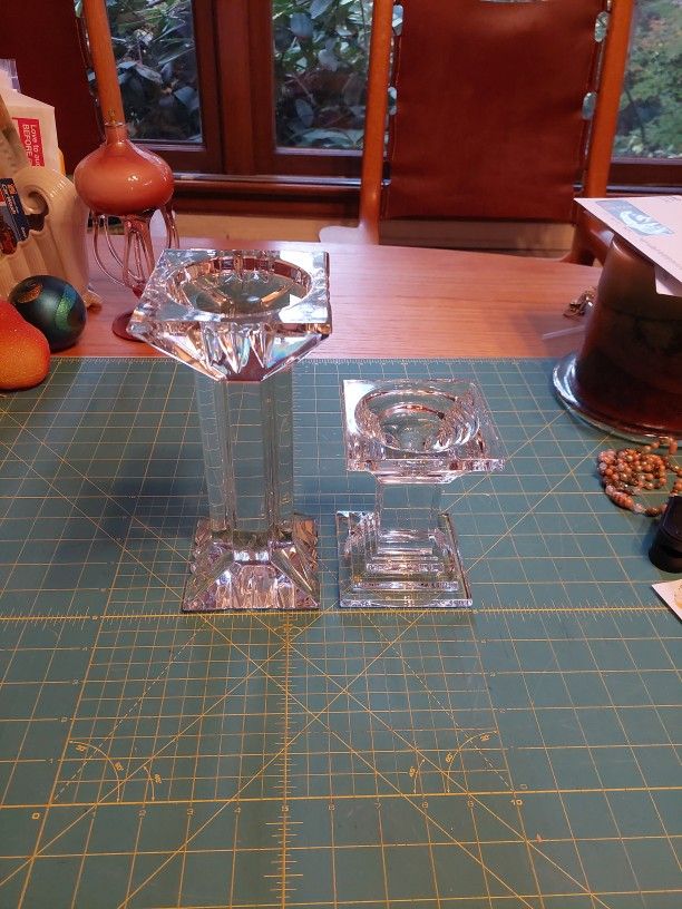 Shannon Crystal Candle Holders 