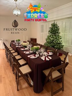 Christmas Brown Resin Chairs