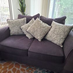 Two Dark Gray Sofas