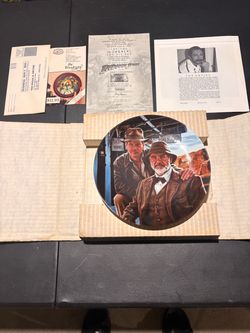 Delphi Indiana Jones Last Crusade Collector Plate