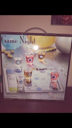 Game Night/Shoots & Ladder Drinking Game! Includes 6 Tequila shots glasses 1 Dise 1 Glass Board
