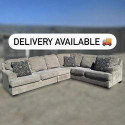Ashley Furniture Gray 3 Piece L-Shape Sectional Couch Sofa - 🚚 DELIVERY AVAILABLE 