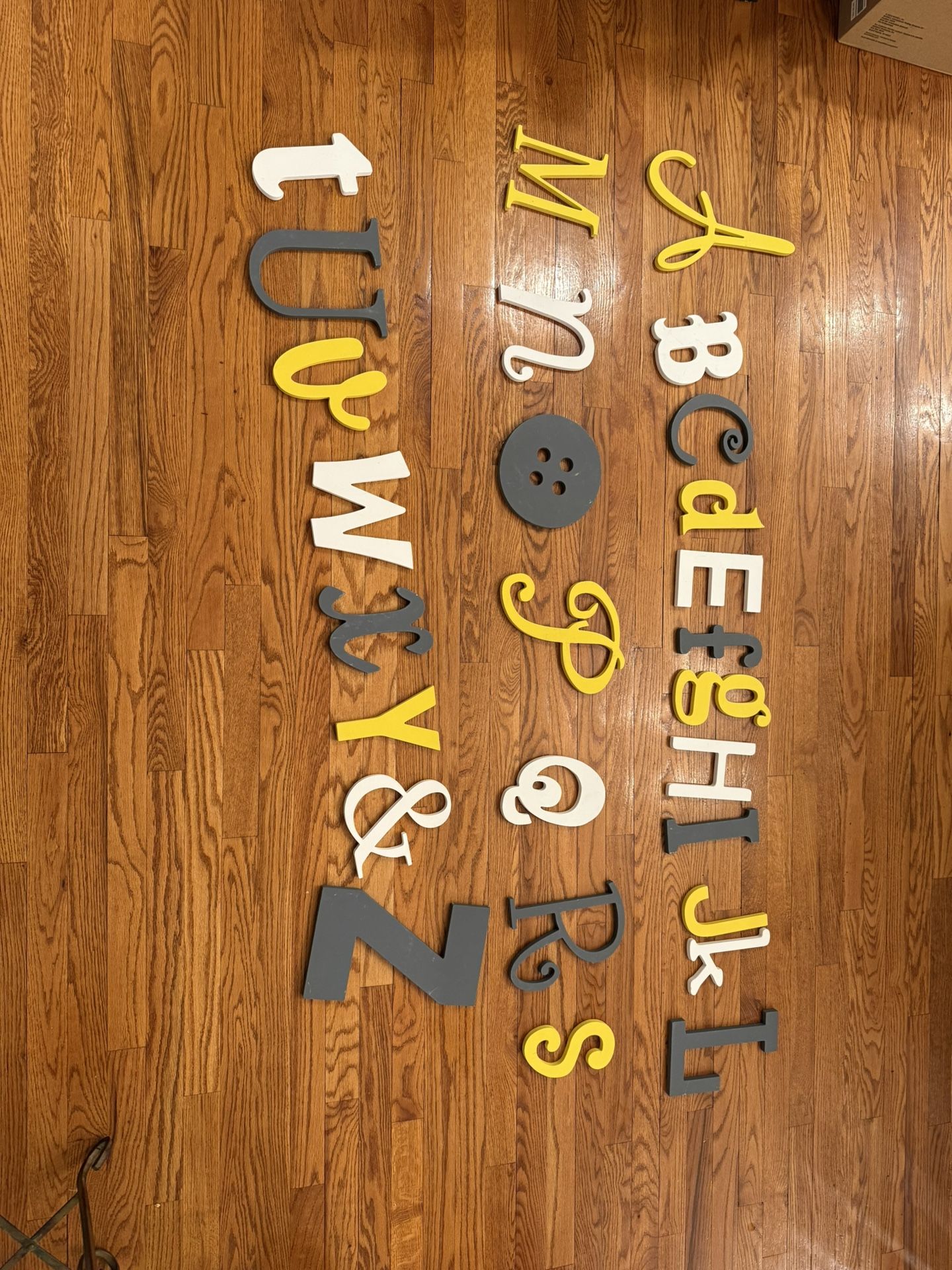 Wooden Alphabet Decor