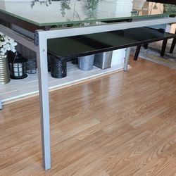 Free Custom  Modern Glass Desk - 60" - : Office Furniture > Desk
