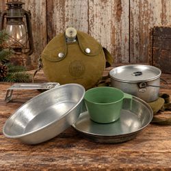 Vintage BSA Boy Scouts Regal Mess Kit Canteen Camping Cook Set 1960s-70s