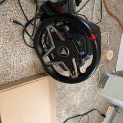 Thrustmaster T298 Steering Wheel With Pedals And Stick Shifter