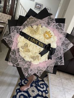 50 white rose ramo 🤍