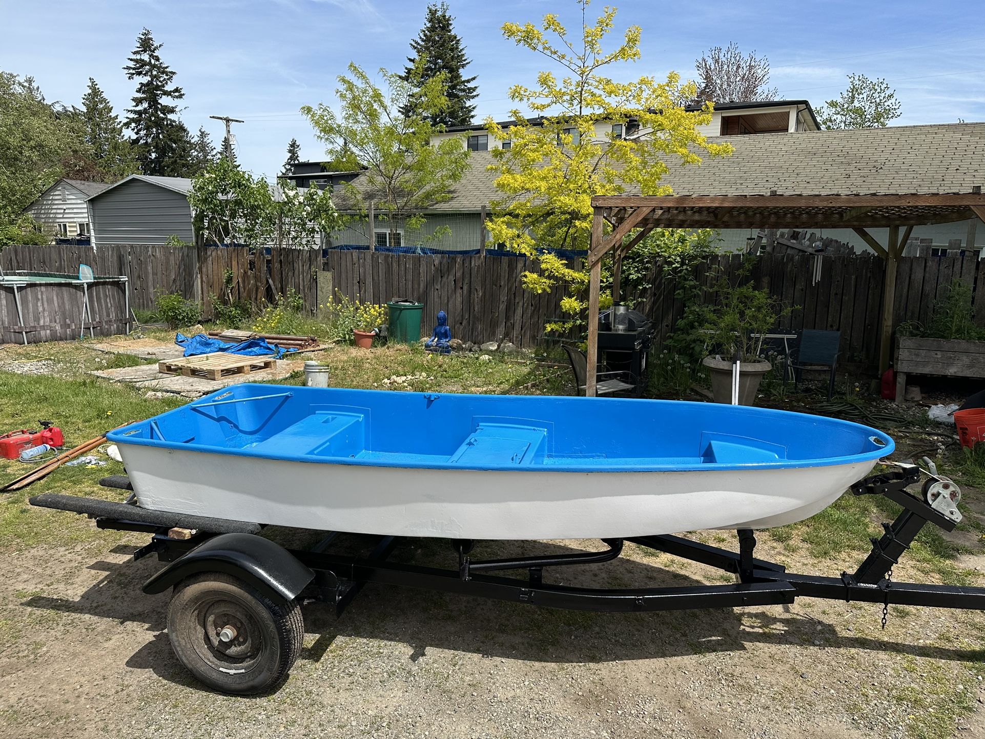 Great Small Fishing Boat And Trailer