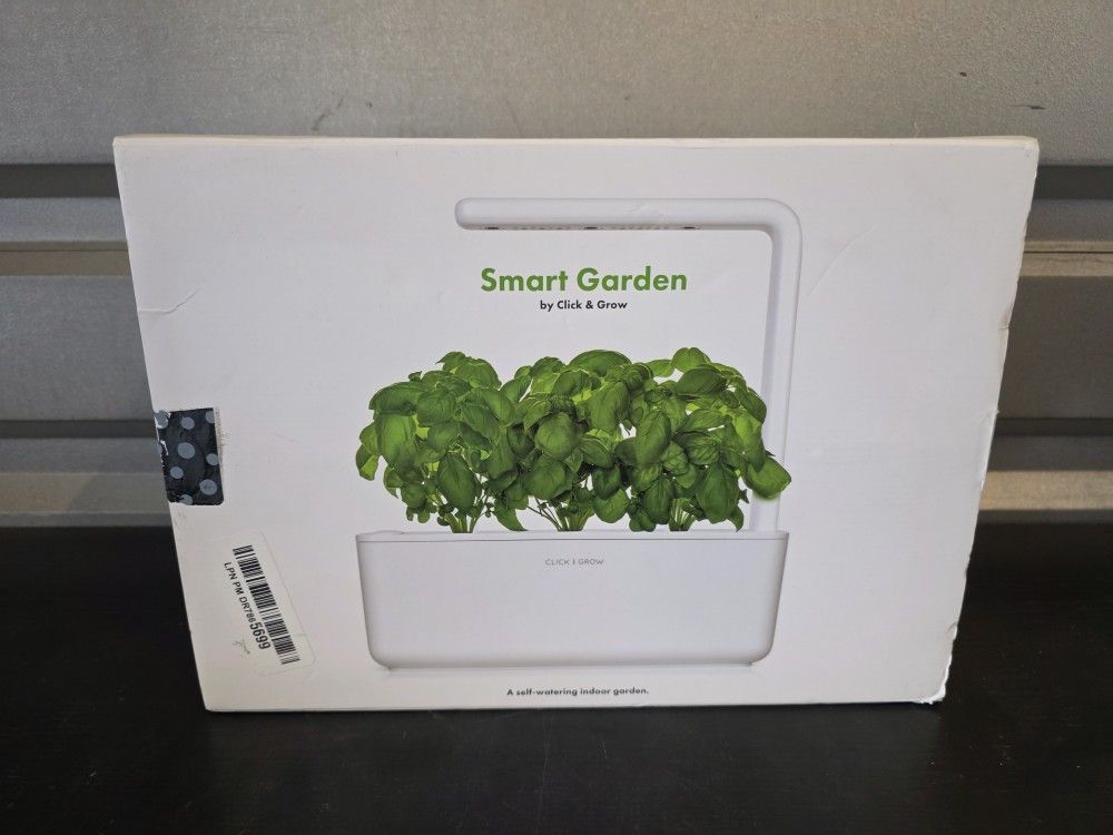 Click & Grow Smart Herb Garden Kit with Grow Light - White (SGS1US)
