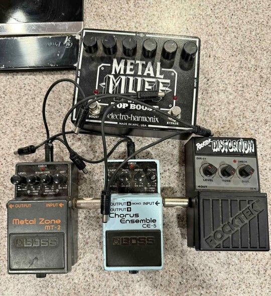 Guitar Effect Pedals Metal Muff Rocktek Boss