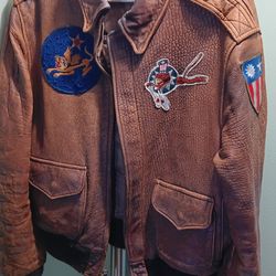 WW ll "FLYING TIGERS" LEATHER JACKET