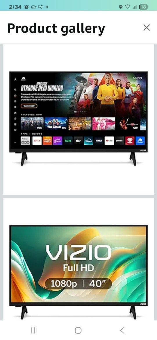 VIZIO 40" Class Full HD 1080p LED Smart TV (VFD40M-08)
