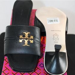 Tory Burch Black Everly Kitten Heel