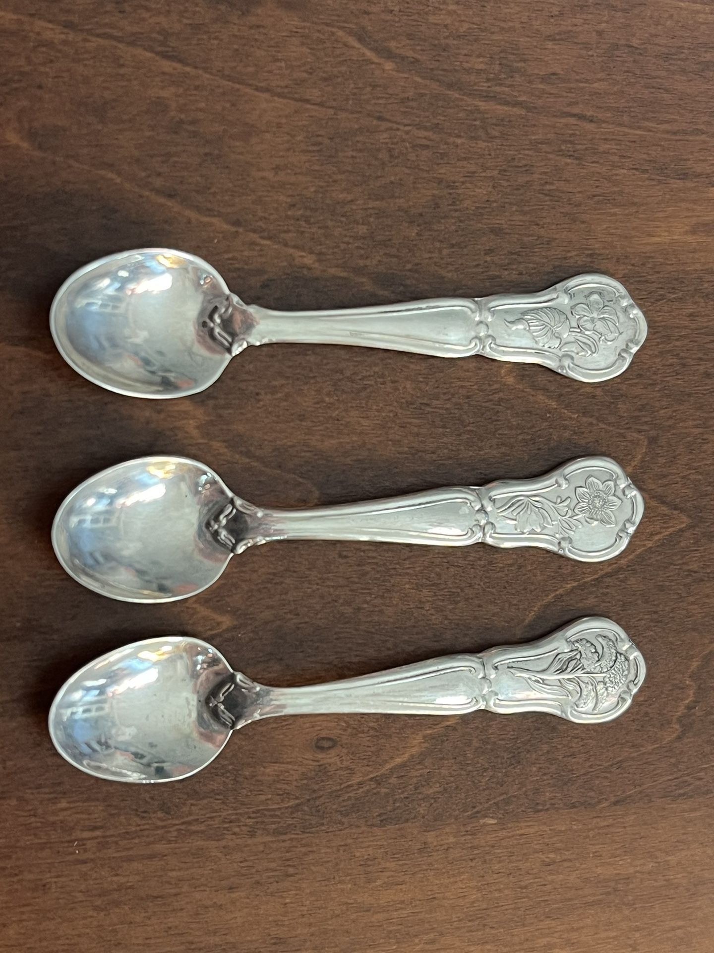 Franklin mint official State Flower Collectible Spoons