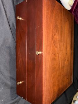Wooden Silverware Case vintage organizer