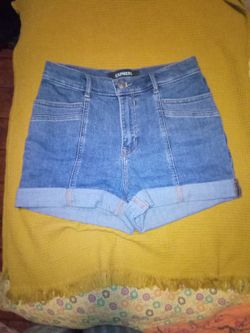 Women's Express High Rise Western Shorties Size 4